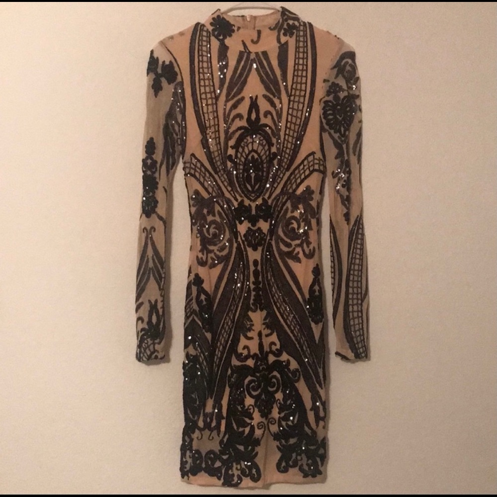 Main Strip sequin dress